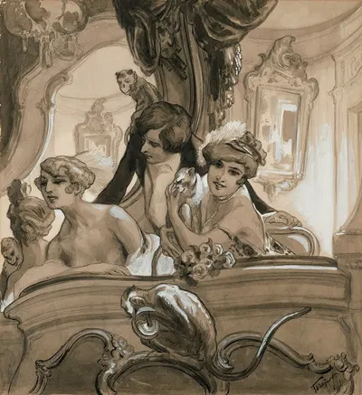 The practical Parisian by Франц фон Байрос, 1914 — digital art print download
