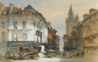 Evereux, France by William Callow, 1855 — digital art print download