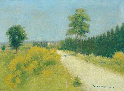 Дорога из Бельвеза к рельсу by Ахилле Ложе, 1918 — digital art print download