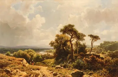 A view of the countryside by Adolf Chwala — digital art print download