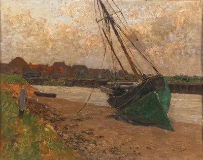 Motiv aus Nieuport (Belgien) by Alfred Zoff, 1912 — digital art print download