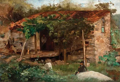 Хижина на пляже Фламенго by Элизеу Висконти, 1888 — digital art print download