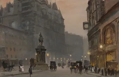 В Найтсбридже by Джордж Хайд Пауно, 1876-1932 — digital art print download
