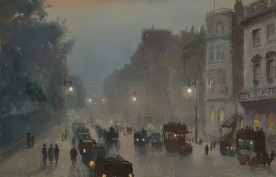 По Пикадилли, у Зеленого парка by Джордж Хайд Пауно — digital art print download
