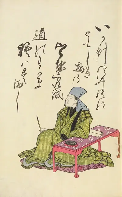 Сборник остроумных стихов на бумаге Мичиноку Пл.04 by Утагава Тойохиро, 1793 — digital art print download