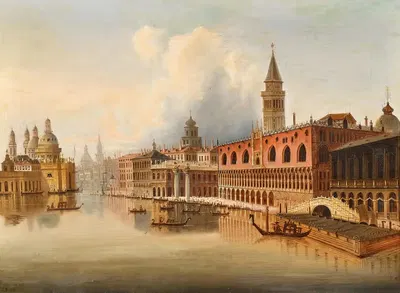 Венецианская сцена by Иоганн Вильгельм Янковский — digital art print download