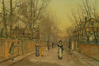 Приветствие by Джон Аткінсон Гримшоу, 1881 — digital art print download