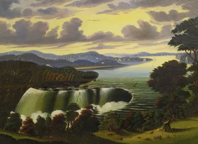 Niagara Falls Viewed from Goat Island by Thomas Chambers — digital art print download