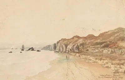 Пляж из известняка на юг от Барра Дятла by Уильям Маршалл Купер, 1873 — digital art print download
