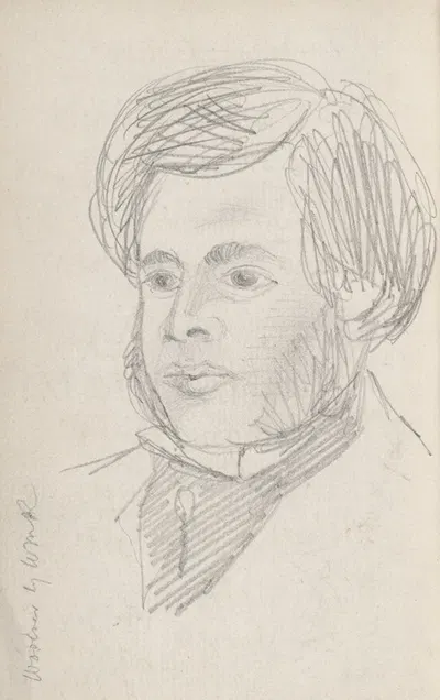 Thomas Woolner by William Michael Rossetti, 1849 — digital art print download