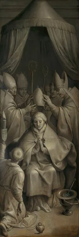 Episcopal Consecration of Saint Eligius of Noyon by Ambrosius Francken I, 1588 — digital art print download