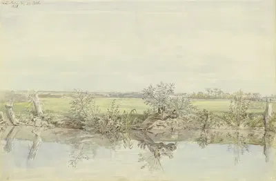 Вид на Нид при Рёделхайме by Карл Морганштерн, 1830 — digital art print download