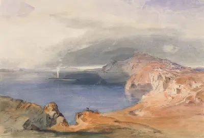 Santorini by Carl Rottmann, 1843 — digital art print download