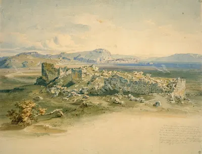 Tiryns by Carl Rottmann, 1834 — digital art print download