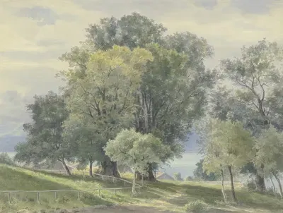 Frauenchiemsee by Фридрих Эрнст Морганштерн, 1876 — digital art print download