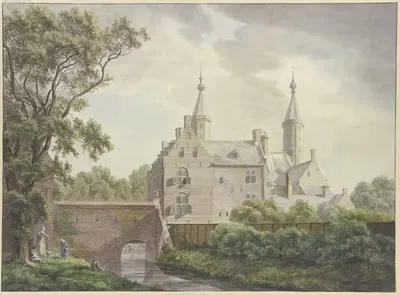 Замок в Хемстеде by Франциск Андреас Милац, 1801 — digital art print download