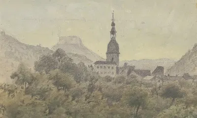 Шандау с Лилиенштайном by Фридрих Эйген Пейперс, 1873 — digital art print download