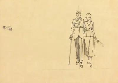 Bernard Boutet de Monvel et sa fiancée, Delfina, en promenade by Bernard Boutet de Monvel, 1920 — digital art print download