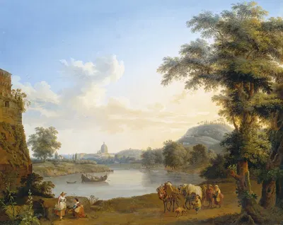 Вид на Святого Петра в Риме by Якоб Филипп Хакерт, 1774 — digital art print download