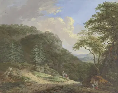 Горы by Иоганн Альбрехт Фридрих Раушер, 1789 — digital art print download