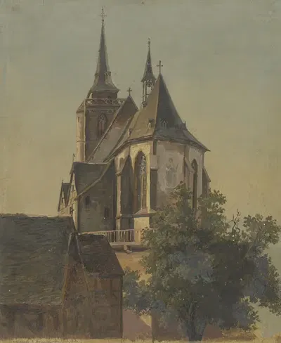 Святая Урсула в Оберурзеле by Иоганн Фридрих Хофф, 1855 — digital art print download
