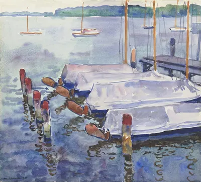 At the Wannsee by Philipp Franck, 1934 — digital art print download