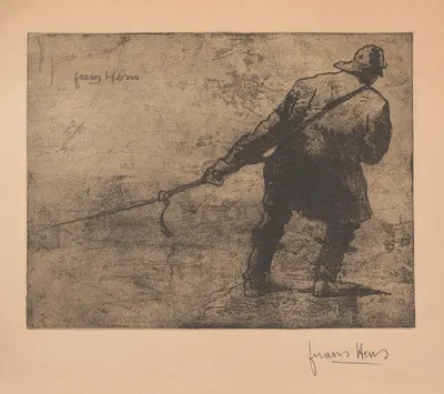 Fisherman by Frans Hens — digital art print download