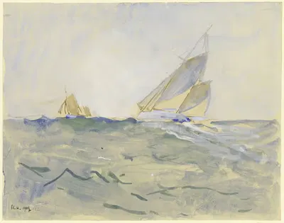 Бурное море by Ульрих Хюбнер, 1909 — digital art print download