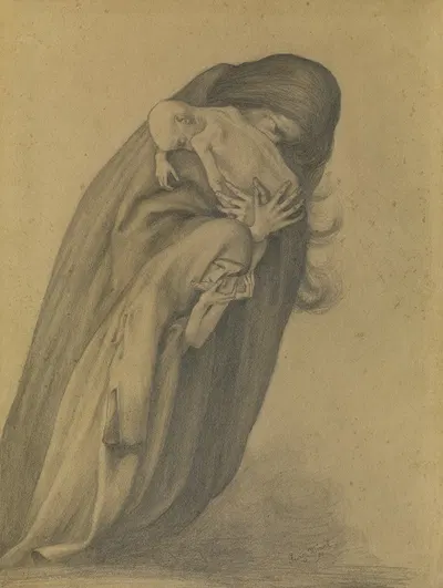 Grieving Mother by George Minne, 1890 — digital art print download