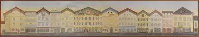 Рыночная улица в Бад-Тёльце by Карл Гроссберг, 1934 — digital art print download