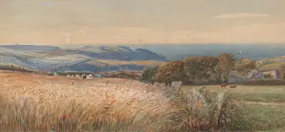 У Боссини, Корнуолл by Чарльз Реджинальд Астон, 1906 — digital art print download