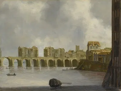 Старый Лондонский мост, вид с юга by Клод де Йонг, 1636 — digital art print download