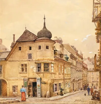 Дом для вытягивания бочек на Шпиттельберге by Эрнст Гранер, 1915 — digital art print download
