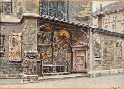 Зубная боль у хора Святого Стефана by Эрнст Гранер — digital art print download