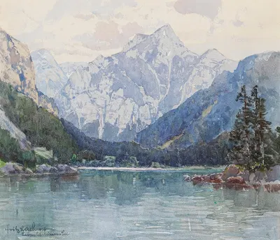 Озеро Леопольдштайн by Фриц Лах, 1926 — digital art print download