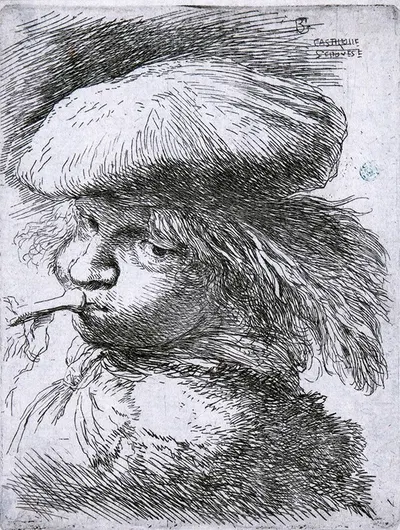 Young Man with a Trumpet by Джованни Бенедетто Кастильоне — digital art print download