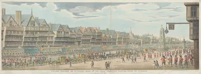 Entree Royalle de la Reyne Mere du Royenes-Christien dans la Ville de Londres by James Basire the younger — digital art…