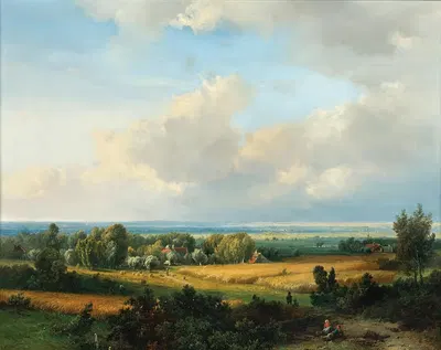 Огромный летний пейзаж by Питер Лодевий Франциско Клюйвер — digital art print download