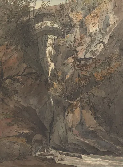 The Devil's Bridge, Aberystwyth by Rev. Charles Annesley — digital art print download