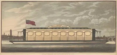 The Repository of Arts, Royal Waterloo Bath by Rudolf Ackermann, 1819 — digital art print download