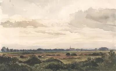 Вид на ипподром Донкастера, нарисованный с натуры, 2 сентября 1848 by Томас Бейкер, 1848 — digital art print download