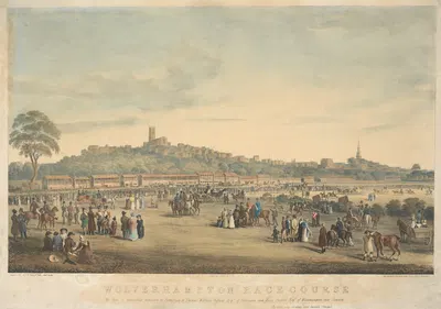 Ипподром Вулверхэмптона by Томас Манн Бейнс, 1825 — digital art print download