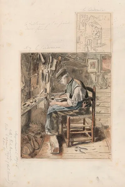 The Cobbler by Анри де Бракелер — digital art print download