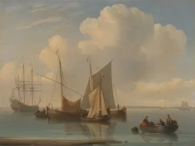 Голландские парусные суда by Уильям Андерсон, 1814 — digital art print download
