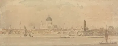 Мост Святого Павла и мост Блэкфрайерс by Амелия Лонг — digital art print download