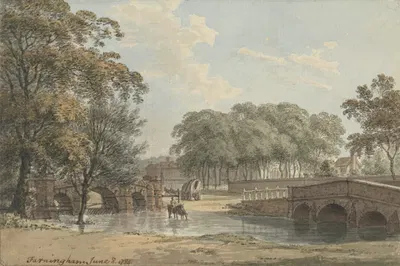 Фарнингем, Кент by Бенджамин Томас Пунси, 1784 — digital art print download