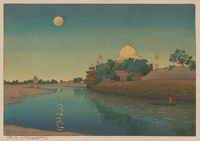 Тадж-Махал, сумерки by Чарльз Уильям Бартлетт, 1920 — digital art print download