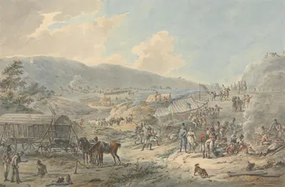 A British Encampment by Dirk Langendijk — digital art print download
