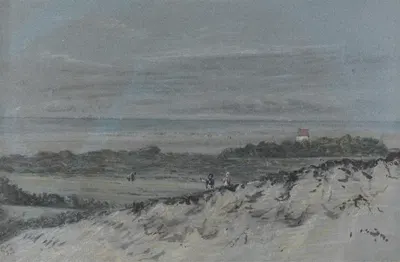 Seashore with Sand Dunes by Dr. Thomas Monro — digital art print download