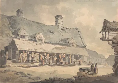 Corwen Marketplace, North Wales by Edward Dayes — digital art print download